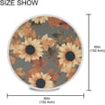 thumbnail image 4 of Coolnut Beautiful Sunflower Round Tablecloth 60In,Table Cover Water Resistant Spill Proof Large Table Cover for Indoor & Outdoor Family Gathering Dinner, Hotel, BBQ, 4 of 7
