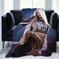 thumbnail image 4 of Liv Morgan Blanket, Super Soft Throw Blanket For Wrestling Fans, Cozy Flannel Blankets, Warm Blankets For Couch Sofa Bed, 80"X60", 4 of 8