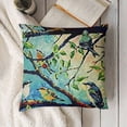 thumbnail image 3 of YINGXI Unibedding Spring Birds Pillow Covers Outdoor Blue Birds Throw Pillow Case for Sofa, Couch, Patio Home Holiday Decoration 22x22in, 3 of 5