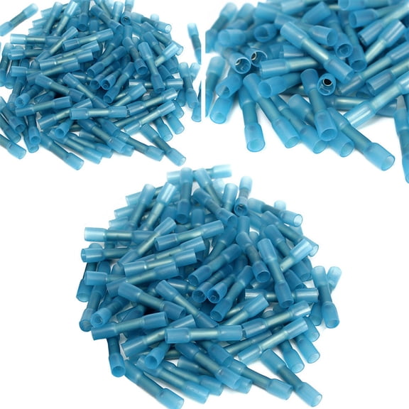 Raindrops 4Set Waterproof Trailer Wire Connectors Blue Crimp and Seal for Outdoor Use