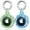 Translucent Blue + Translucent Green, variant on YUNOVA 2 Pack IPX8 Waterproof AirTag Case with Keychain - Secure Tracker Cover Compatible with Apple AirTag for Luggage, Keys, Pet Collars