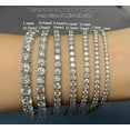 thumbnail image 4 of 0.5 Carat Women's Moissanite Tennis Bracelet Bridal Bracelet 18K Diamond Tennis Bracelet for Men S925 Sterling Silver Wedding Bracelets for Women Diamond Bracelet Lady, 4 of 7