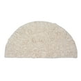 thumbnail image 2 of Home Weavers Bell Flower Bathroom Rug 100% Cotton Tufted U Shape Slice Rug, Soft Absorbent Bath Rugs, Non-Slip Bath Rug, Machine Washable, Bath Rugs for Bathroom, 17"x30" Slice Rug, Ivory, 2 of 10