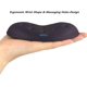 thumbnail image 3 of Reposamuñecas para ratón BRILA, ergonómico, espuma viscoelástica, color negro, 3 of 6