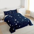 thumbnail image 3 of Feelyou Cartoon Stars Print Full Size Comforter Sets, Teen Kid Boy Girl Bedding Sets, 3pcs, 3 of 8