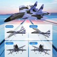 thumbnail image 3 of Remote Control Airplane Toy Beginner Flying Plane With Led Light 2.4ghz Rc Jet Fighter Toddlers Boys, 3 of 5