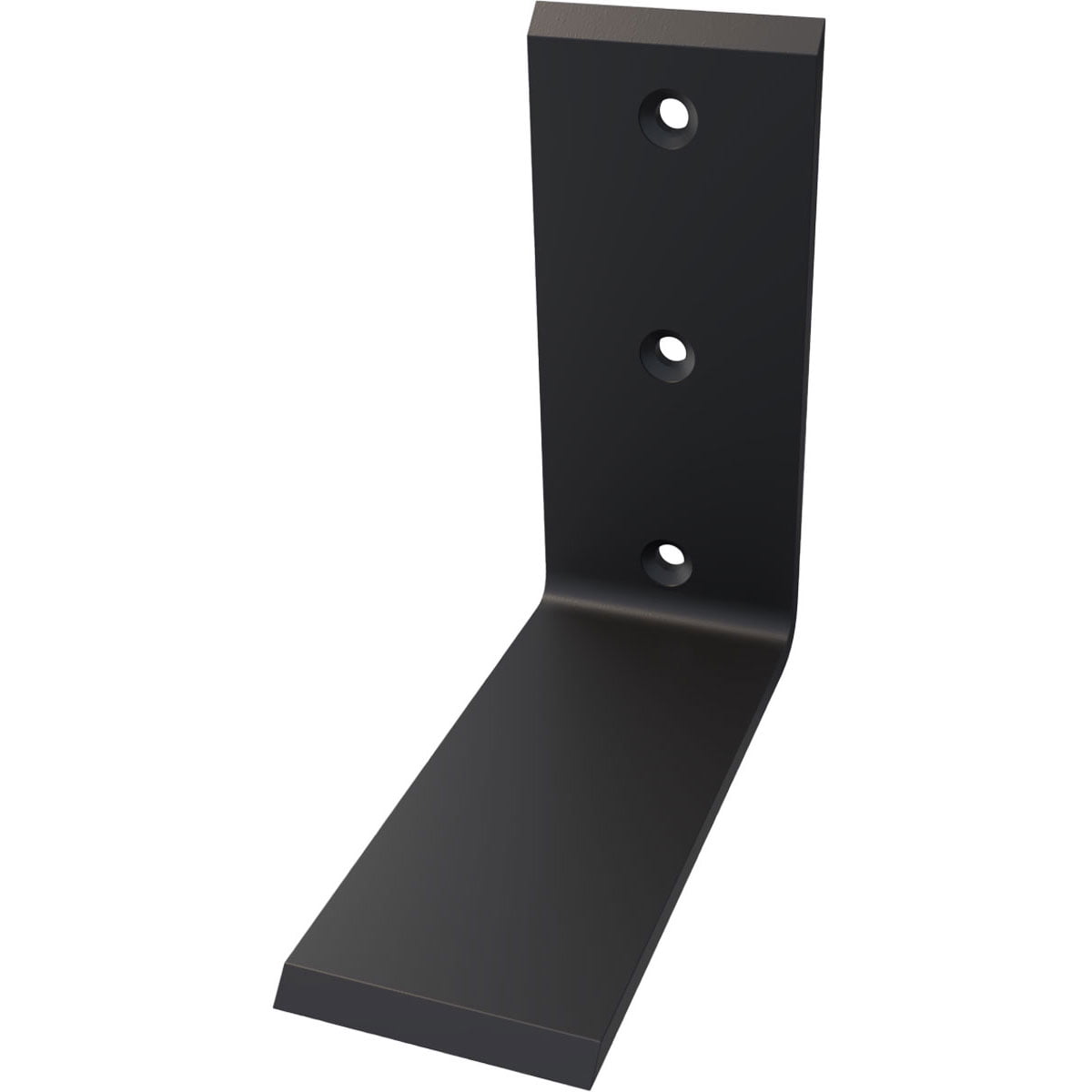 Ekena Millwork 2 1/2"W x 6"D x 6"H Countertop Support Steel Heavy Duty Bracket, Powder Coated Black