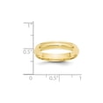 thumbnail image 3 of 10K Yellow Gold Ring Band Wedding Ridged Standard Half Round, 3 of 3