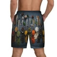 thumbnail image 3 of Kdxio Various Herbs Print Men'S Swim Trunks With Compression Liner 7 Inch Inseam Quick Dry Swim Shorts, 3 of 7
