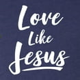 thumbnail image 5 of Wild Bobby Love Like Jesus Inspirational/Christian Women Tri-Blend Racerback Tank Top, Vintage Navy, X-Large, 5 of 5