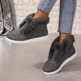 thumbnail image 4 of Zapatos de mujer acolchados de algodón para otoño e invierno, zapatos cálidos con forro polar grueso y acolchado de algodón, zapatos casuales cómodos de talla grande con acolchado de algodón, 4 of 5