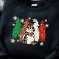 thumbnail image 2 of Christmas Embroidered Sweatshirt, Snowman Christmas Sweater, Christmas Crewneck, Christmas Tree Sweatshirt, Holiday Sweaters for Women, 2 of 5