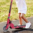 thumbnail image 3 of Pink Folding Aluminum 2 Wheel Kids Kick Scooter Adjustable Height LED Light Up, 3 of 10