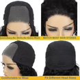 thumbnail image 3 of Peluca Maytune Wear and Go Bob de cabello humano ondulado profundo de 25 cm, 3 of 6