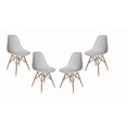 thumbnail image 1 of Eames Eiffel chaise Ensemble de 4 en Gris Clair, 1 of 1