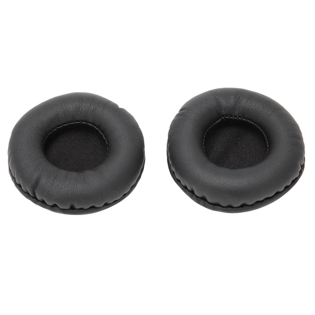 par de almohadillas para auriculares de 60mm, almohadillas universales suaves para auriculares, esponja de repuesto, color negro