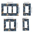 thumbnail image 2 of Yayeee Rocker Switch Wall Plate 1-Gang 4.6"x2.9" Home Decorative Outlet Cover, Blue Cartoon Owl Pattern, 2 of 6