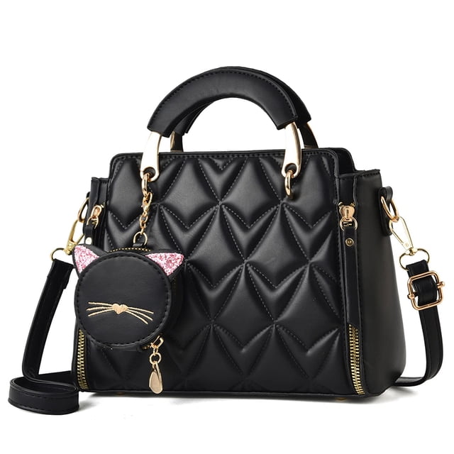 Carteras y bolsos de moda para mujer, bolsos de hombro de cuero con asa superior para mujer, bolsos de mano pequeños