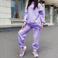 thumbnail image 4 of Comfortable Women's Sweatsuit Set Hoodie And Pants Suits Tracksuits Outfits SX-Large - XL, 4 of 8