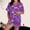 Dark Purple90, variant on Halloween Pajamas Halloween Pumpkin Print Plus Size Button Pajamas for Women Set