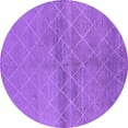 thumbnail image 1 of Ahgly Company Indoor Round Oriental Purple Industrial Area Rugs, 7' Round, 1 of 4