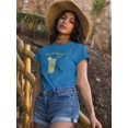 thumbnail image 2 of Buon Ferragosto Cool Drink T-Shirt Women -Image by Shutterstock, Female Medium, 2 of 4