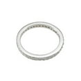 thumbnail image 3 of Antique Style Silver CZ Wedding Band Ring for Women Size 9, 3 of 4
