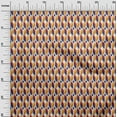 thumbnail image 3 of oneOone Velvet Orange Fabric Asian Ikat Fabric For Sewing Printed Craft Fabric By The Yard 58 Inch Wide, 3 of 4