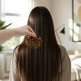 thumbnail image 5 of Unique Bargains 1 Pc Convenient Round Hair Comb Tortoiseshell Color Acetate Sheet, 5 of 6