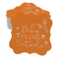 thumbnail image 1 of Inkdotpot Étiquette de Biberon pour Bébé "It's Cold Outside" en Argent Véritable, Forme de Support, Lot de 50, 1 of 6