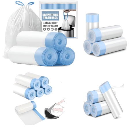 CCOCC 60 Count Self Cleaning Cat Litter Box Waste Bags, Cat Litter bags for All Automatic Cat Litter Box, 19.68" x 17.7", 18" x 20"