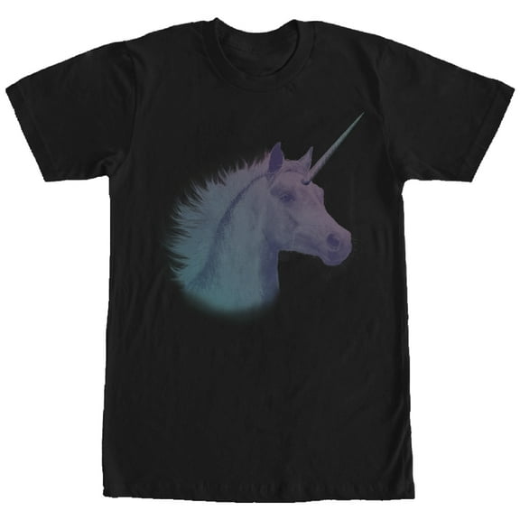 Men's Lost Gods Lucky Unicorn  Graphic Tee Black Small