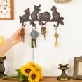 thumbnail image 4 of Sungmor Gancho para Abrigo de Gatos de Hierro Fundido Vintage con 4 Hooks, Perchero de Pared Resistente, Perchero Adorable para Gatos para Entrada, Cocina O Jardín, 4 of 8