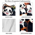 thumbnail image 4 of luoweisi Men's Beach Shorts Quick Dry Swim Trunks with Mesh Lining Panda 2XL, 4 of 5