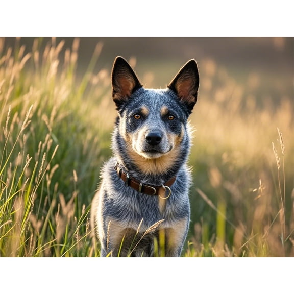 Australian Cattle Dog Blue Heeler Diamond Art 5D Diamond Painting DIY Kits Full Round Drill Bead Gem by Number Mosaic Arts and Crafts for Living Room Home Wall Decor 12x16 inch / 30x40cm