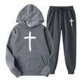 thumbnail image 1 of Ensemble Deux Pièces à Capuche pour Hommes, Sport et Décontracté, pour Course, Jogging et Entraînement, 1 of 2