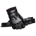 thumbnail image 2 of Guantes de invierno Macarena PU Cuero Pantalla táctil Térmico Forrado Suave, 2 of 8