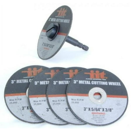 IIT 3" Metal Cutting Wheels, 5 Pieces