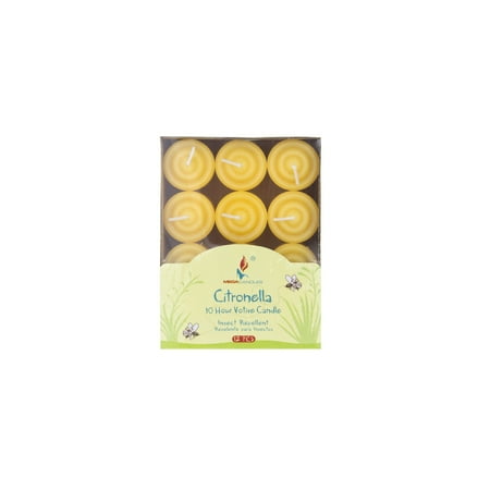 Mega Candles 12 pcs Citronella Votive Candle | Hand Poured Wax 8 Hours Candle | For Outdoor Camping BBQ Party Usage | Excellent in Repelling Insects and Bugs