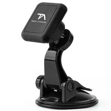 - Tech Armor Universal Magnetic Car Mount, Windshield Suction Cup, for iPhone, Galaxy, Google, LG and more - Black