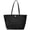 Black, variant on Women's Medium Top-Zip Nylon Tote Bag (Black)