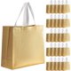 thumbnail image 1 of Paquete de 25 bolsas grandes para regalos de cumpleaños, bodas y fiestas, bolsas de regalo reutilizables, plateadas, bolsas gigantes para regalos, de tela no tejida (doradas), 1 of 4