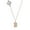 B, variant on Crystal Rose Gold Tone Initial - B - Delicate Compass Necklace