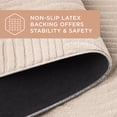 thumbnail image 6 of TOWN & COUNTRY EVERYDAY Stone Geo Curve Soft Felt Everwash®, Machine Washable Area Rug with Non-Slip Backing, Geometric Rug, Taupe, 1'7"x7'2", 6 of 10