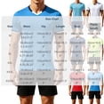 thumbnail image 3 of SGFCWSX Mens Soccer Set 2 Piece Striped V Neck Quick Dry Short Sleeve Shirt and Shorts Football Training Athletic Outfit Navy Size 2XL, 3 of 9