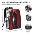 thumbnail image 4 of Sikiie Mysterious Hooded Wolf Clear Backpack, Transparent Bookbag for School for Women Men, Capacity Clear Bag for College, Travel, 4 of 7