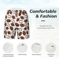 thumbnail image 5 of Balery Football Mens Swim Trunks Swim Shorts for Men Quick Dry Inseam Beach Shorts with Compression Liner Pocket-Small, 5 of 9