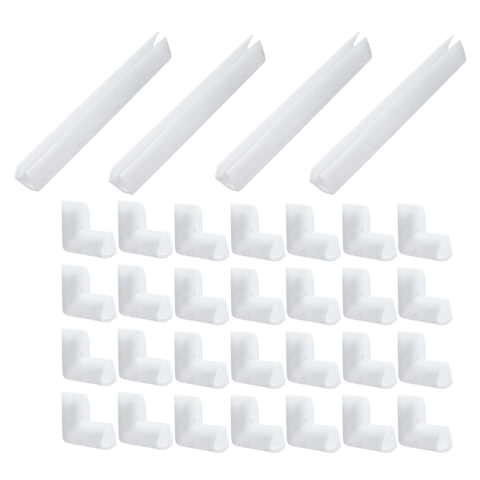 koolsoo 32Pcs Picture Frame Foam Corner Protectors Corner Guard Packaging Protection Shockproof L Shaped Cushioning for Photo Mirror