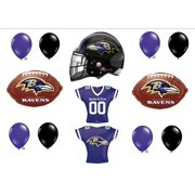 C & S PARTY SUPPLY RAVENS Football 12 PIECES! Birthday Party Balloons Decoration Supplies by Party