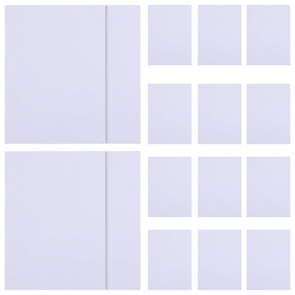 OUNONA  20 Pcs Bevel Cut Matting for Picture Frames Photo Backing Board